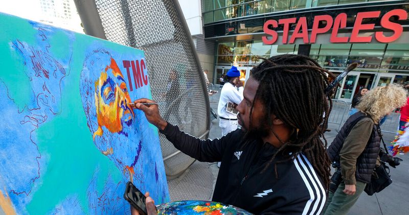 Stevie Wonder to perform at Nipsey Hussle's funeral as 20,000 people gather at LA arena under heavy security