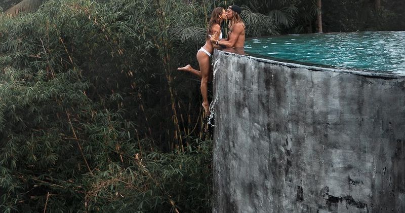 Instagram couple slammed for 'dangerous' infinity pool photo say they are 'extremely proud of their art'