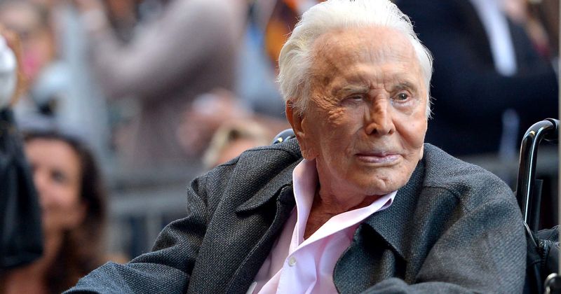 Kirk Douglas goes camping at 102 proving that age is just a number