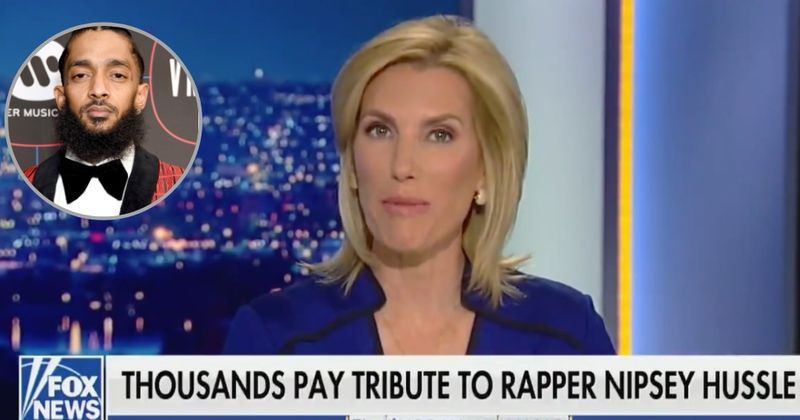 Laura Ingraham slammed for mocking Nipsey Hussle a day after his funeral, called a "disgusting human being"