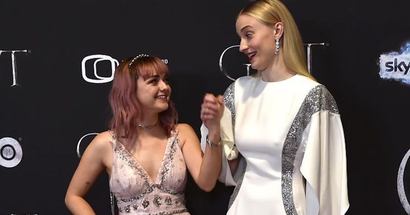 Here's how 'Game of Thrones' star Maisie Williams got co-star Sophie Turner to wish her on her birthday