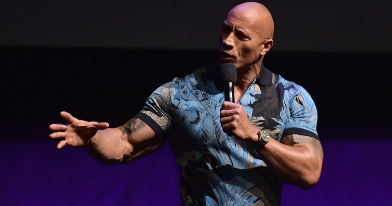 Here's how Dwayne Johnson responded when asked about gorilla giving middle finger in 'Rampage' by 2 kids