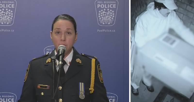 'Delivery man' shoots woman with crossbow hidden inside box at point blank range, flees crime scene