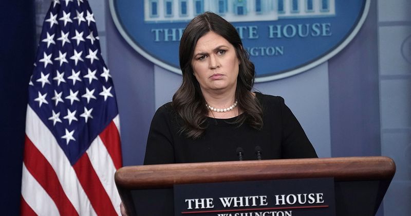Sarah Sanders lied to the press about FBI chief James Comey's firing, says Mueller report