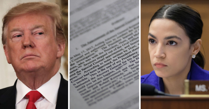 Alexandria Ocasio-Cortez calls for Donald Trump's impeachment after Mueller report, even as Democratic party demurs