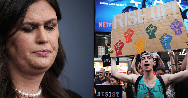 LGBT+ organization calls for Sarah Sanders' resignation over transgender military ban 'misinformation'