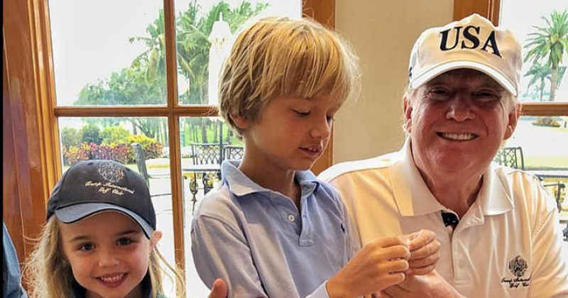 Donald Trump enjoys indulging in "grandpa duty" during Easter weekend at Mar-a-Lago