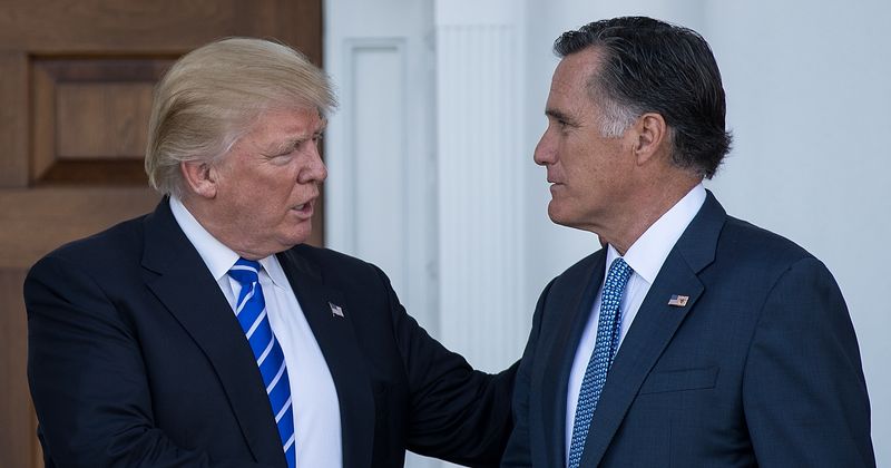 Trump trolls Mitt Romney by sharing clips of him losing 2012 polls after senator said he was 'sickened' by president's 'dishonest' behavior