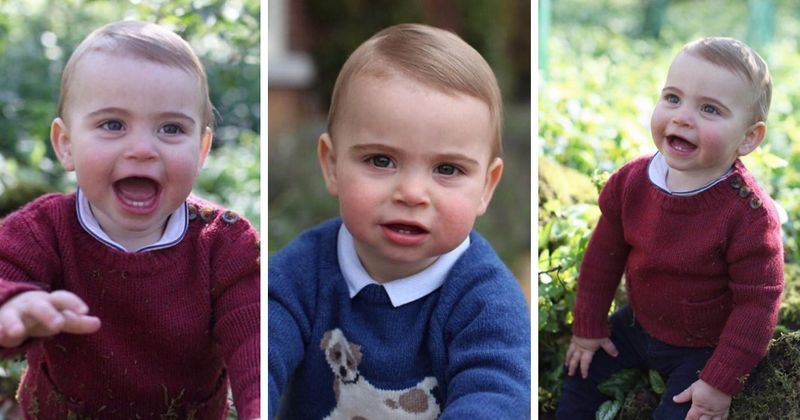 Prince Louis turns one! William and Kate share three new photos of the toddler and his adorable toothy grin