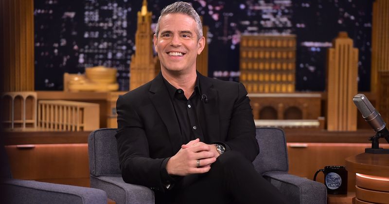 Andy Cohen gets a surprise visit from two-month-old son Benjamin on the sets of 'Watch What Happens Live'