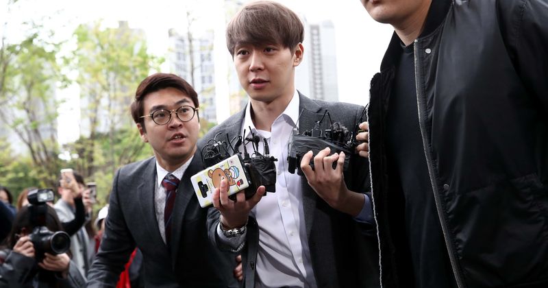 South Korean actor Park Yoo-chun arrested after testing positive for drug use and 'concerns of destroying evidence'