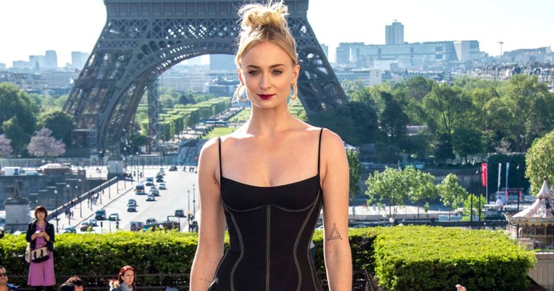 'Game of Thrones' star Sophie Turner stuns in black mini dress as she promotes her upcoming film 'X-Men: Dark Pheonix' in Paris