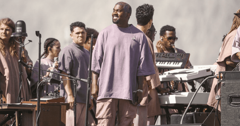 Grass that Kanye West 'walked on' during his Coachella Sunday Service is being sold on eBay for $120