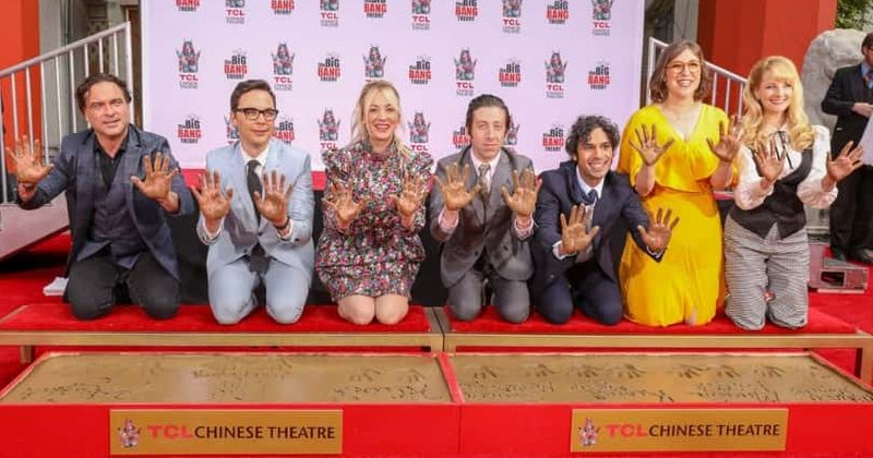 'The Big Bang Theory' cast makes history as they left their handprints at the TCL Chinese Theatre