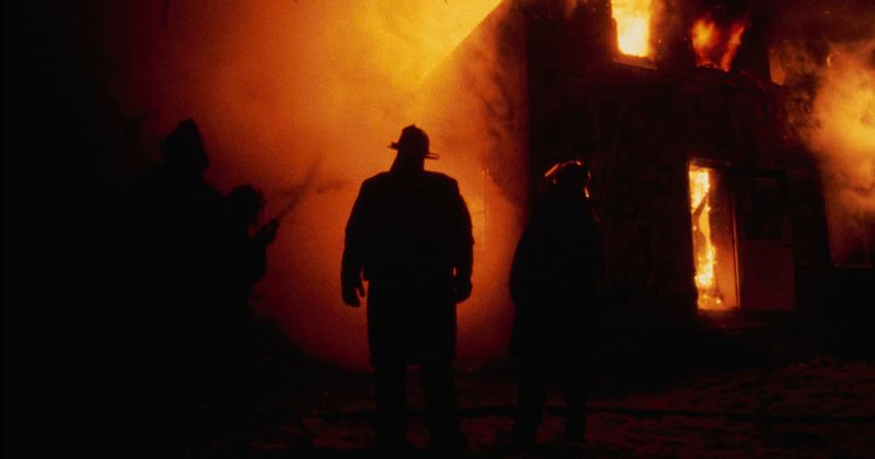 Fire crews battle massive hay fire blaze at a dairy farm in Chino