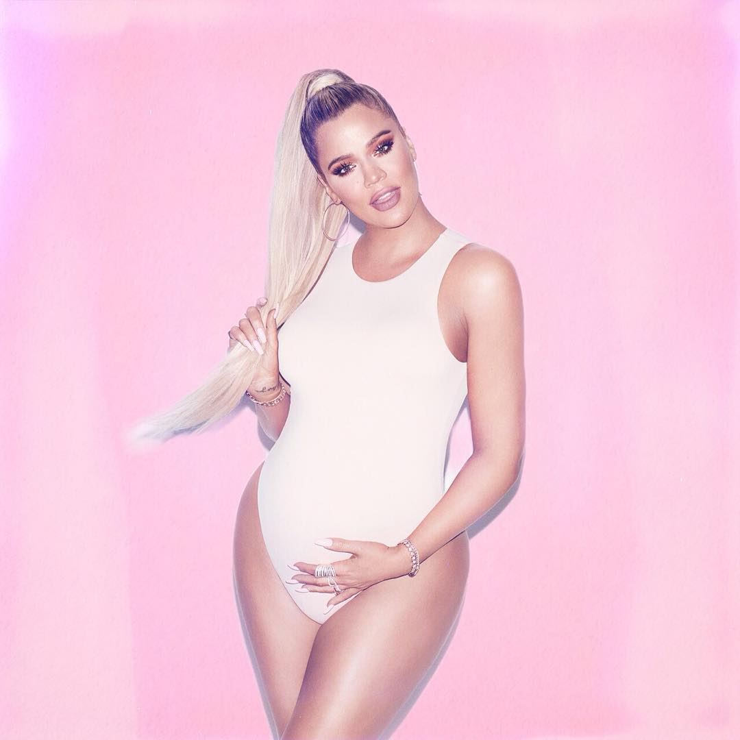 Khloe Kardashian is due in a few weeks. (Instagram)
