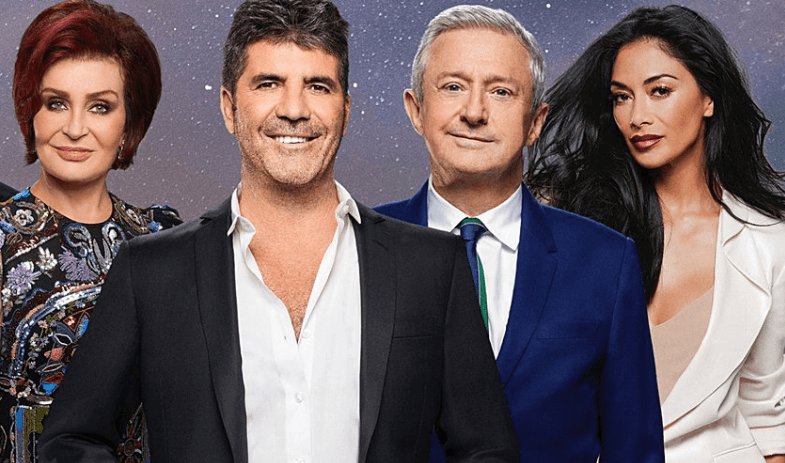 Sharon Osbourne, Simon Cowell, Louis Walsh, Nicole Scherzinger (Source: Twitter)