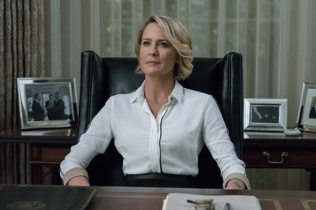 Robin Wright's character Claire Underwood will lead the show's sixth season to completion. (Twitter)