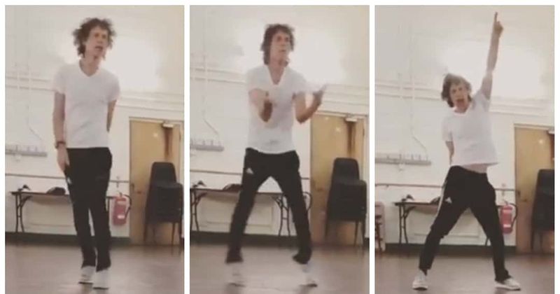 Mick Jagger shows off his exceptional dance skills in video just weeks after undergoing heart surgery