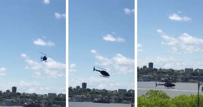 Helicopter crashes into Hudson River near Manhattan, pilot survives