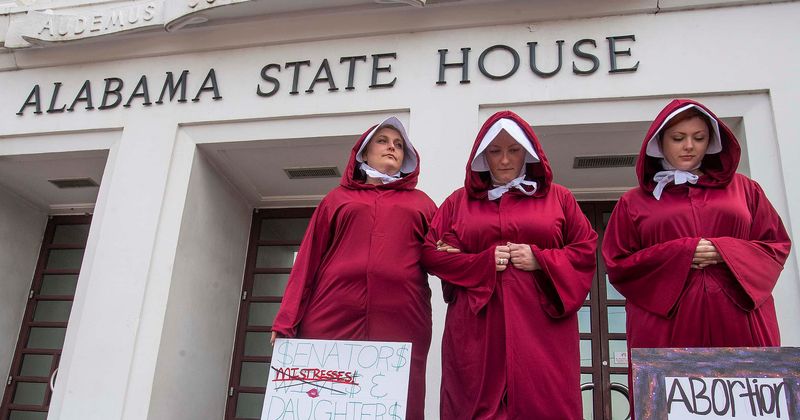 Alabama's blanket abortion ban eerily resembles The Handmaid's Tale's dystopian society