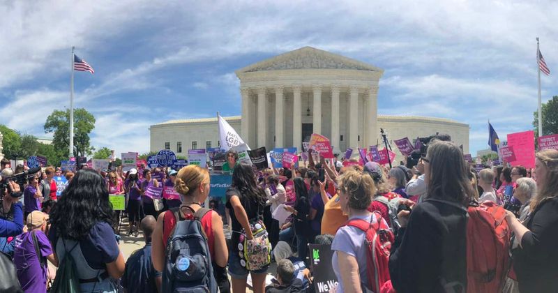 Thousands of women and rights groups march across US in #StopTheBans rallies to oppose anti-abortion bills