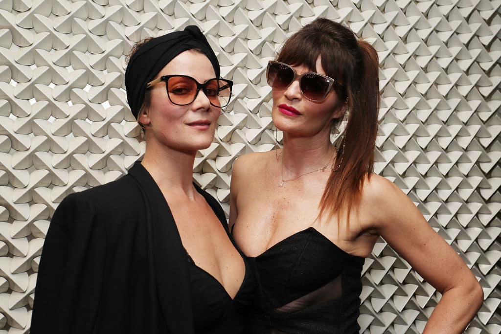 Helena Christensen and Camilla Staerk pose during a Q & A at David Jones Elizabeth Street Store on March 10, 2018 in Sydney, Australia. (Photo by Mark Metcalfe/Getty Images for David Jones)