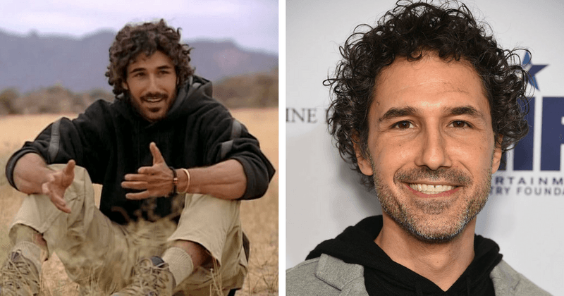 (L) Ethan Zohn then, (R) Ethan Zohn now (Twitter and Getty)