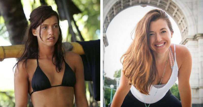 (L) Parvati Shallow then, (R) Parvati Shallow now (Twitter and Instagram)