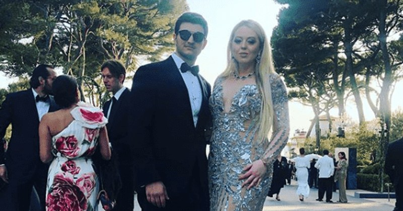 Tiffany Trump goes all-out glam for amfAR Gala in Cannes as she poses with billionaire boyfriend Michael Boulos