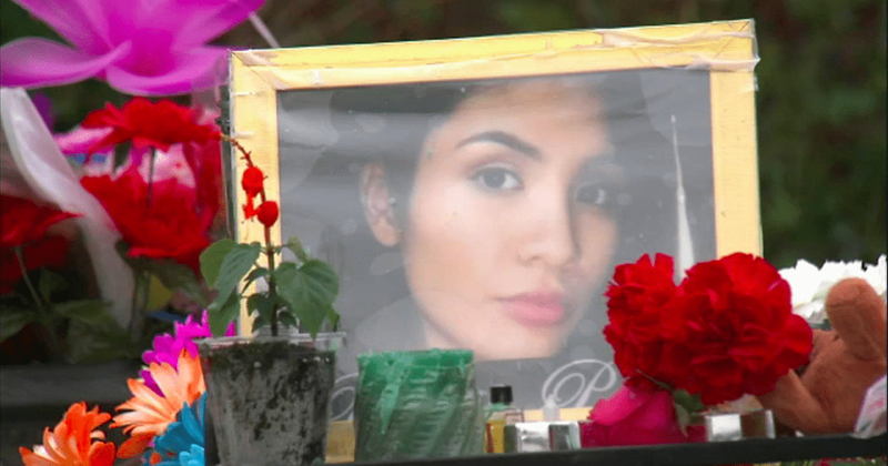 Hundreds mourn pregnant teenager killed by 'womb raider' family as husband carries her coffin at funeral