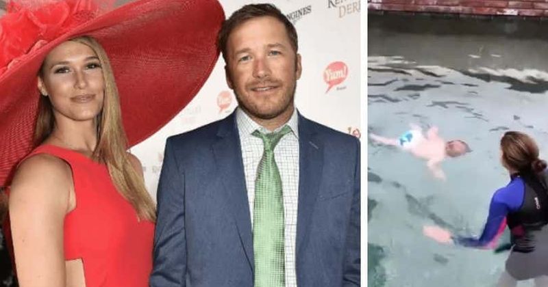 Bode and Morgan Miller teach 8-month-old son to float face down a year after their daughter tragically drowned in backyard pool