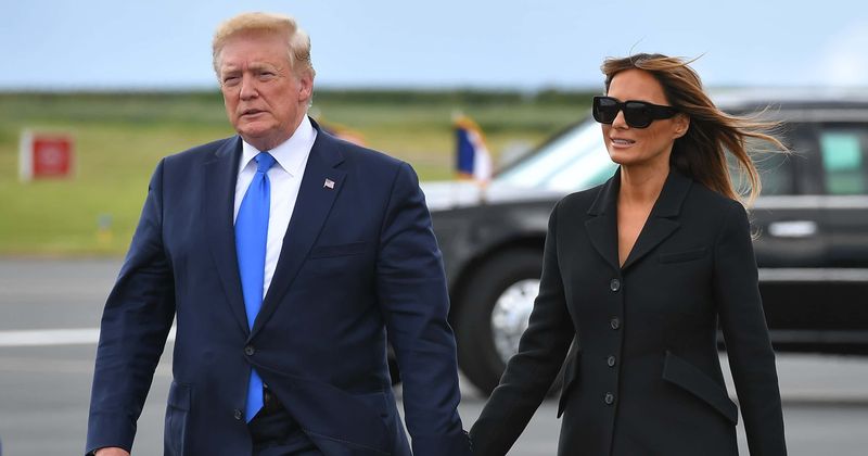 Melania Trump steals the show in chic black dress during D-Day celebrations in France