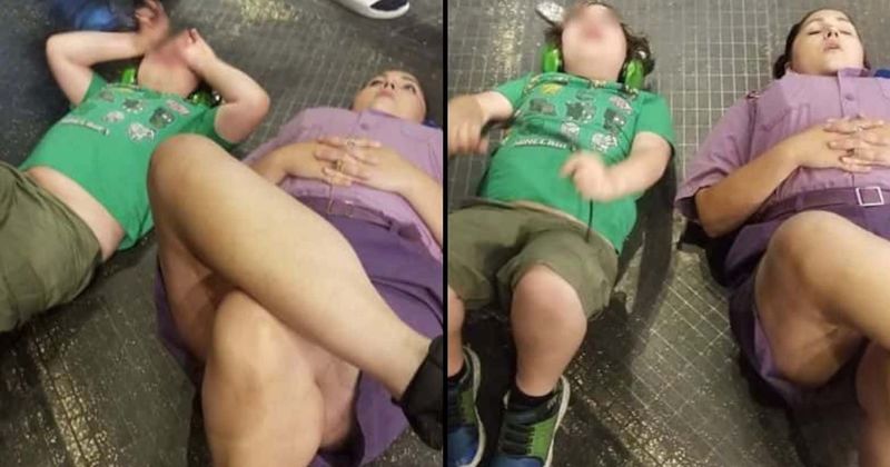 Theme park worker helps calm 9-year-old child having an 'autistic meltdown' and the act of kindness goes viral