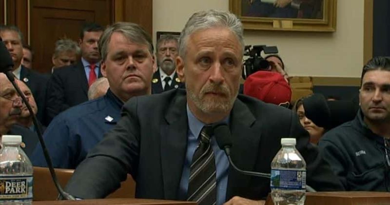 Jon Stewart slams lawmakers after seeing nearly empty dais at 9/11 victims fund hearing, calls it 'utterly unacceptable'