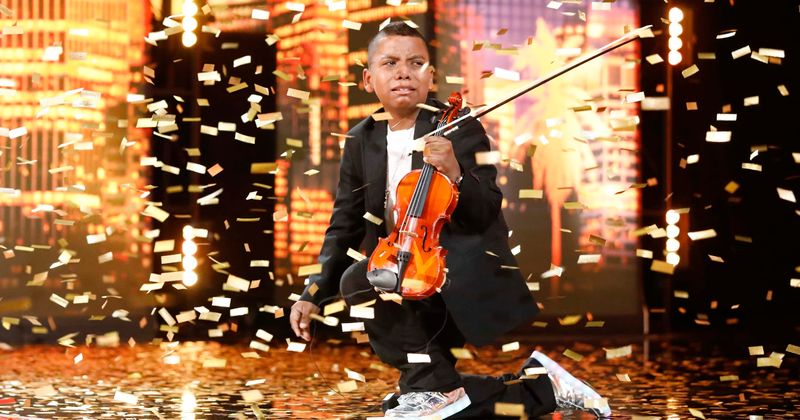 America's Got Talent: Tyler Butler-Figueroa gets the golden buzzer from Simon Cowell for his violin act