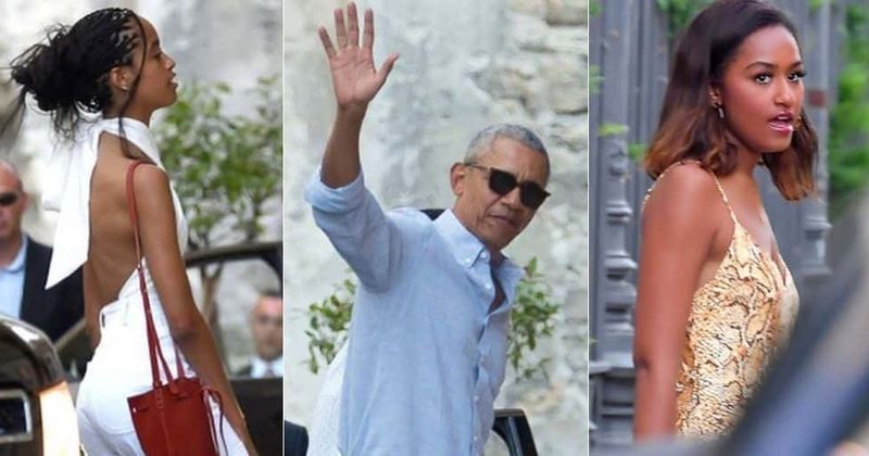 Barack Obama celebrates Father's Day with daughters Malia and Sasha with a lavish dinner in France