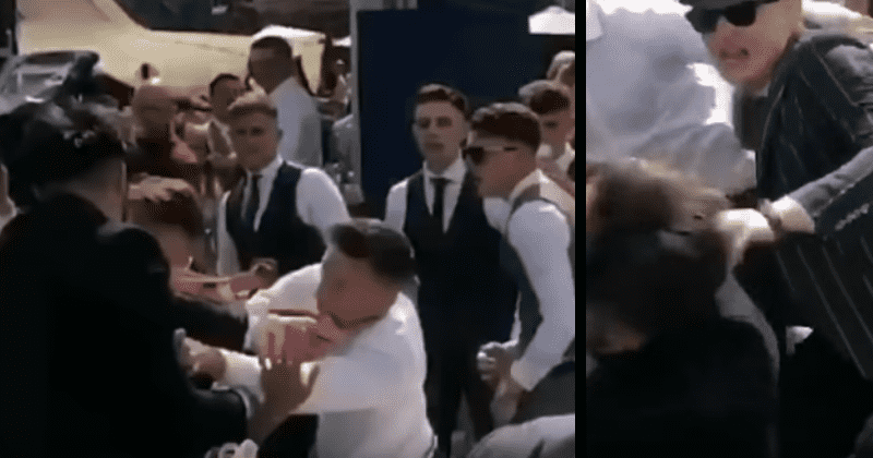 Furious 10-man brawl breaks out at Royal Ascot while the Queen cheered horses on at racecourse nearby