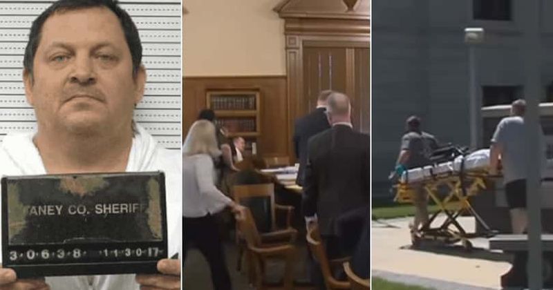 Video shows Nebraska man slashing own throat in court while on trial for murdering, dismembering 24-year-old Tinder date