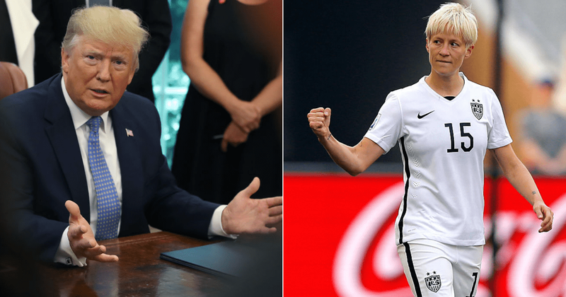 Megan Rapinoe says she won't go to 'the f*****g White House', Trump hits back saying she should 'win before she talks'