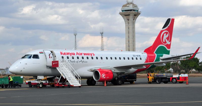 Sunbather nearly crushed as frozen stowaway falls down 3,500 ft out of Kenya Airways jet's landing gear in London