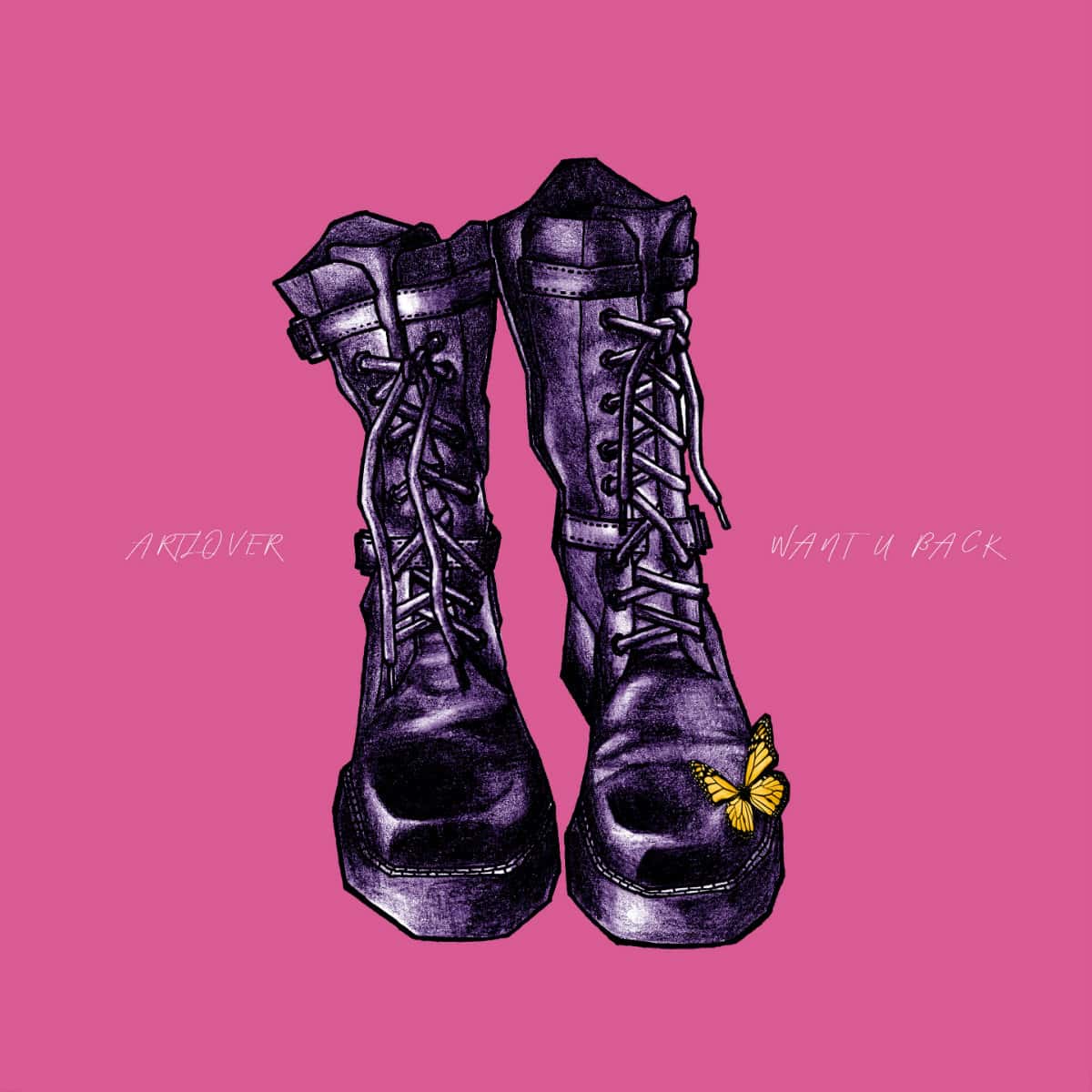 Cover art for ARTLOVER's debut single 'Want U Back' (ARTLOVER)