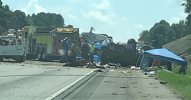 7 people, including 3-year-old, killed on Georgia highway after SUV goes the wrong way and crashes into oncoming traffic