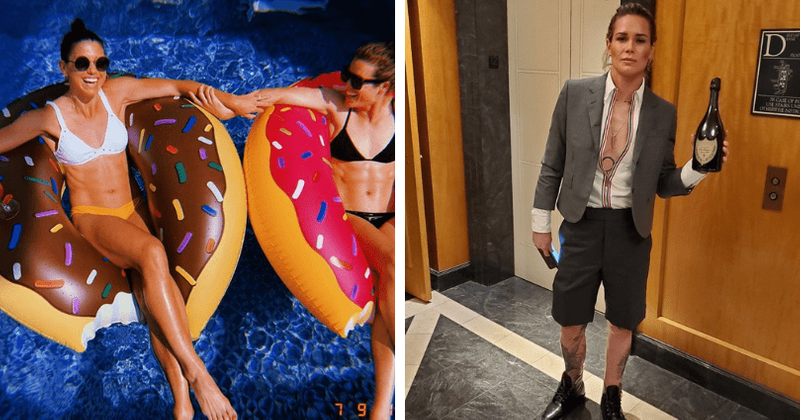 Megan Rapinoe, Alex Morgan sizzle in bikinis at pool party with teammates ahead of NYC ticker-tape parade