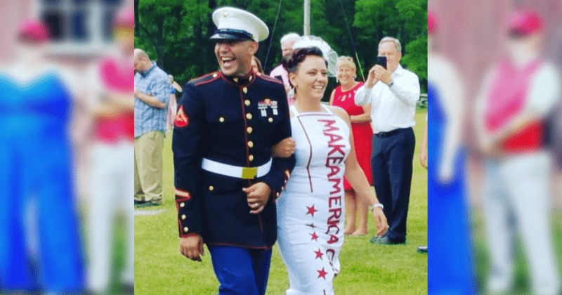 'Patriotic' Michigan couple throws MAGA-themed wedding on Fourth of July in tribute to Trump