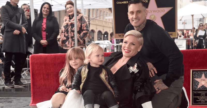 Pink defends picture showing her children running in Holocaust memorial: 'Keep your hatred and judgment to yourselves'