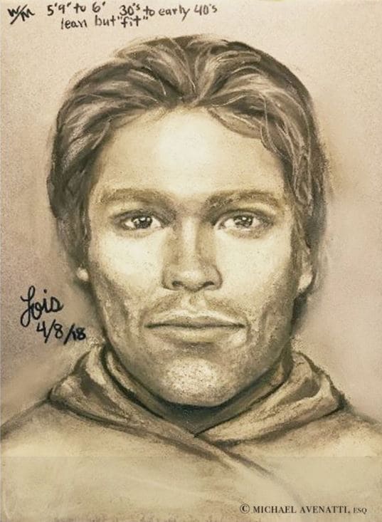 This is a sketch of an unidentified man who threatened Stormy Daniels in 2011. Source: DJ Resist the Dotard/Twitter