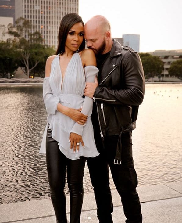 Chad Johnson and Michelle Williams' relationship took place via Facetiming and texts. Source: Michelle Wiliams/Instagram