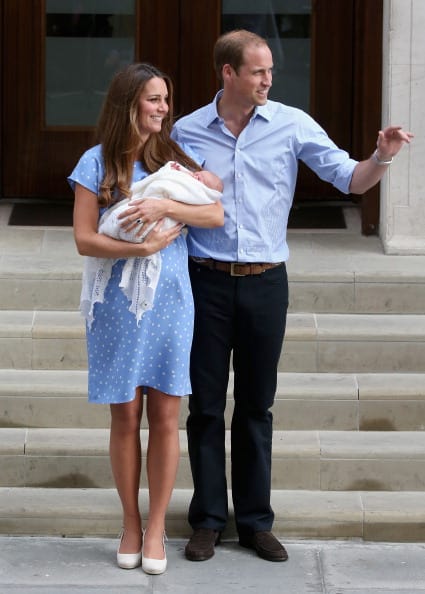 Kate and William welcomed Prince George on July 22 (Photo by Chris Jackson/Getty Images)