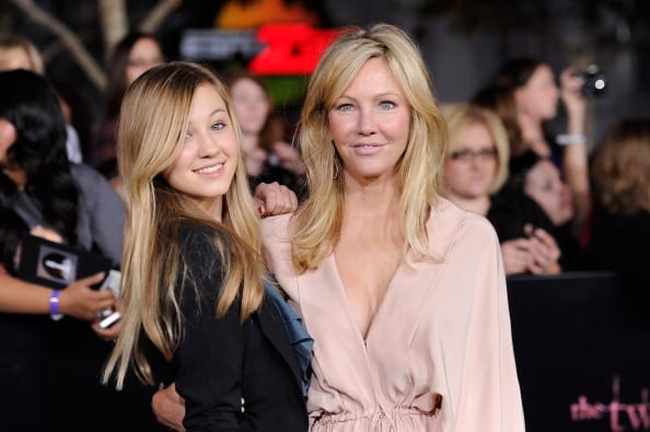 Actress Heather Locklear (R) and Ava Locklear arrive at Summit Entertainment's 'The Twilight Saga: Breaking Dawn - Part 1' premiere at Nokia Theatre L.A. Live on November 14, 2011 in Los Angeles, California. (Photo by Frazer Harrison/Getty Images)